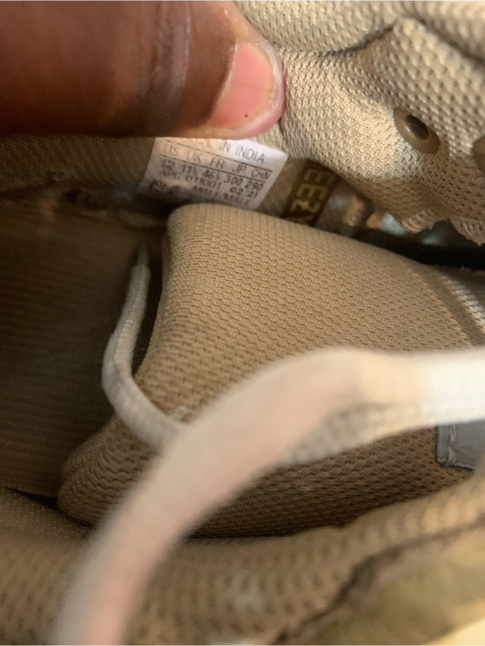 Yeezy Beige/Tan Knit Slip-On Sneaker